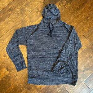 Heather blue hoodie tee